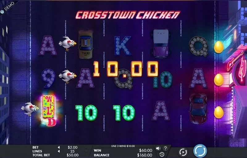 Crosstown Chicken Slots made by Genesis - Main Screen Reels