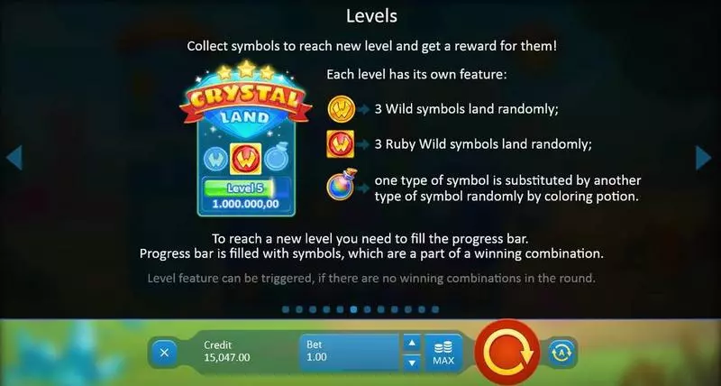 Crystal Land Slots made by Playson - Bonus 1
