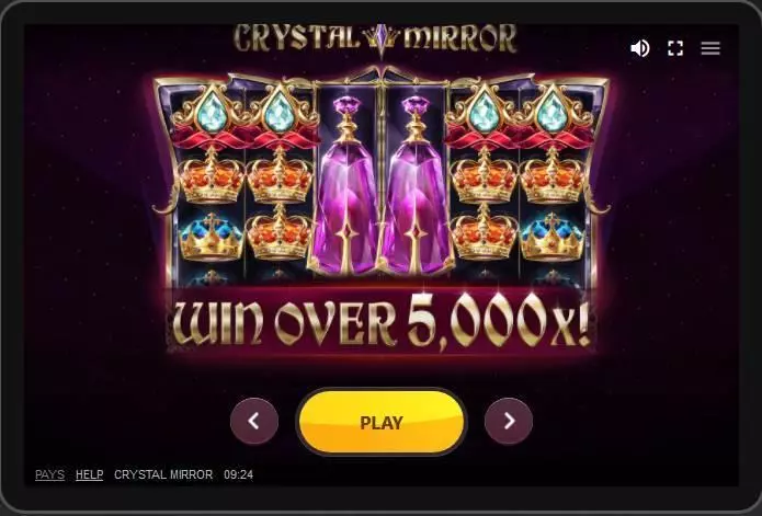 Crystal Mirror Slots made by Red Tiger Gaming - Main Screen Reels