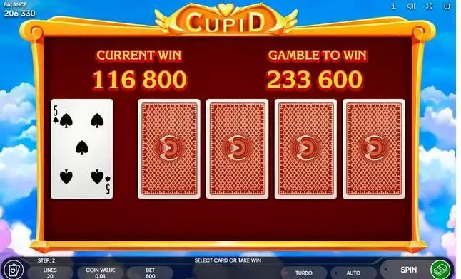 Cupid Slots made by Endorphina - Winning Screenshot