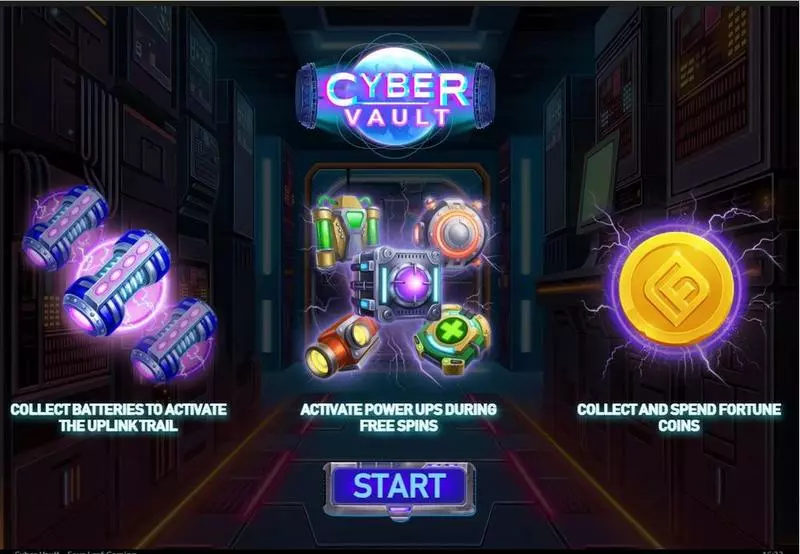 Cybes Vault Slots made by Four Leaf Gaming - Info and Rules