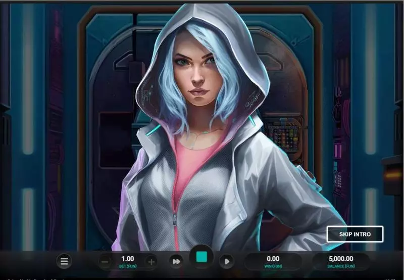 Cybes Vault Slots made by Four Leaf Gaming - Introduction Screen