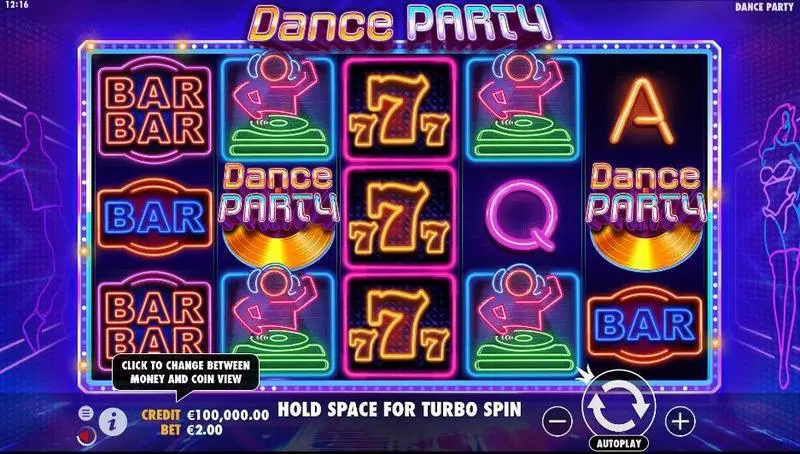 Dance Party Slots made by Pragmatic Play - Main Screen Reels