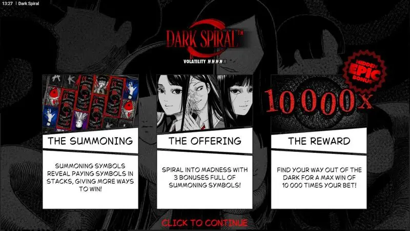 Dark Spiral Slots made by Hacksaw Gaming - Info and Rules