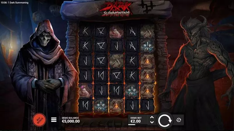 Dark Summoning Slots made by Hacksaw Gaming - Main Screen Reels
