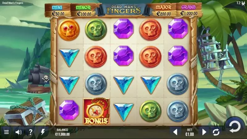 Dead Man’s Fingers Slots made by G.games - Main Screen Reels