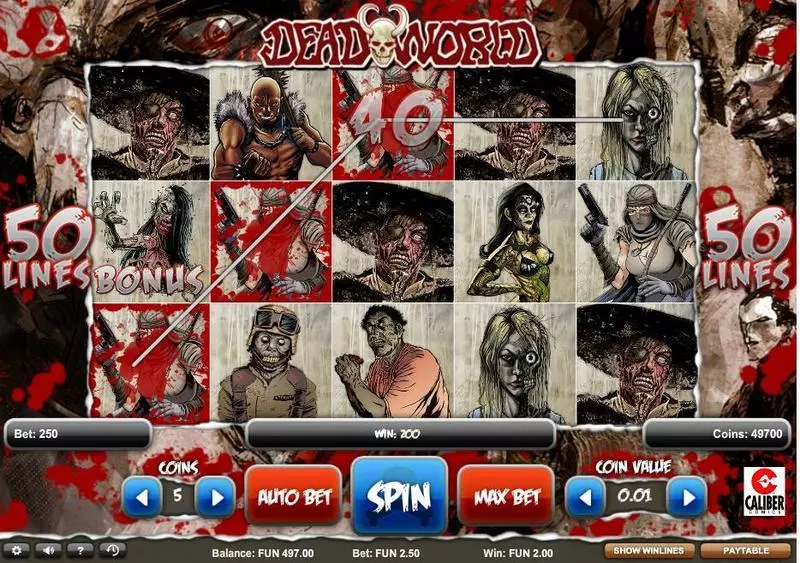 Deadworld Slots made by 1x2 Gaming - Main Screen Reels