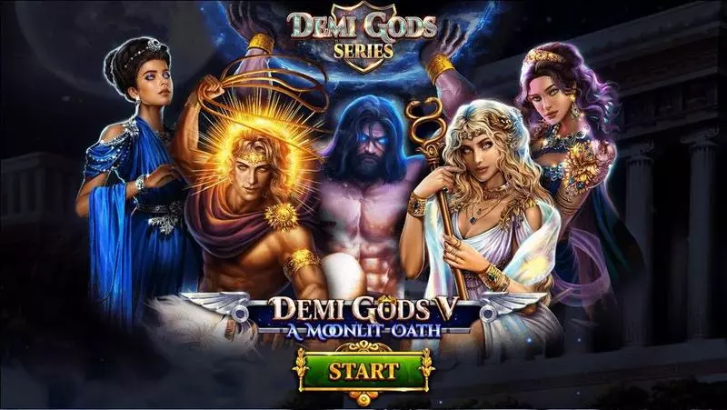 Demi Gods V – A Moonlit Oath Slots made by Spinomenal - Introduction Screen