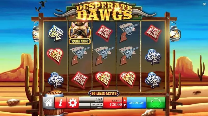 Desperate Dawgs Slots made by Yggdrasil - Main Screen Reels