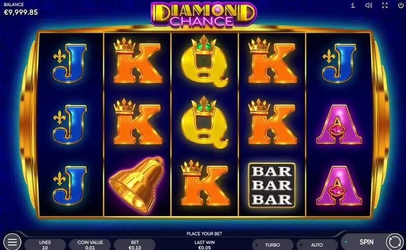 Diamond Chance Slots made by Endorphina - Main Screen Reels
