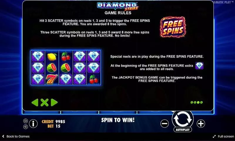 Diamond Strike Slots made by Pragmatic Play - Bonus 2