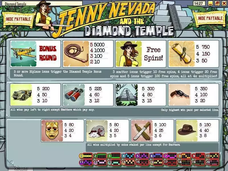 Diamond Temple Slots made by Rival - Info and Rules