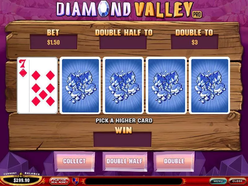 Diamond Valley Pro Slots made by PlayTech - Gamble Screen