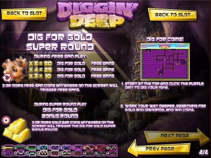 Diggin Deep Slots made by Rival - Info and Rules