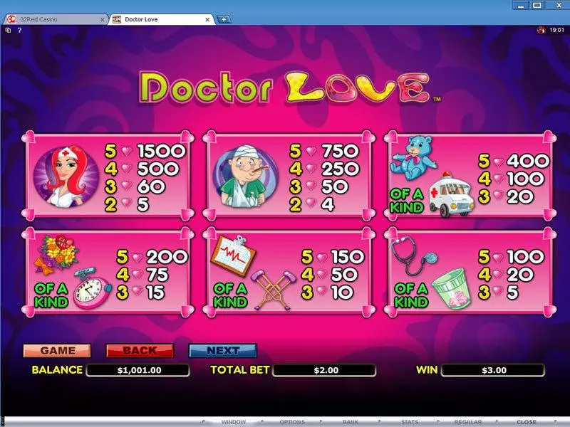 Doctor Love Slots made by Microgaming - Info and Rules