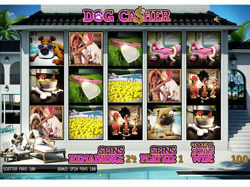 Dog Ca$her Slots made by Sheriff Gaming - Bonus 1