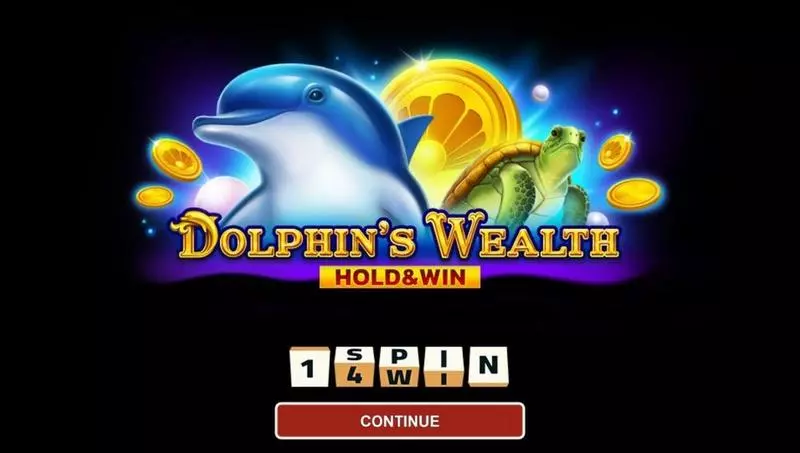Dolphin's Wealth Slots made by 1Spin4Win - Introduction Screen