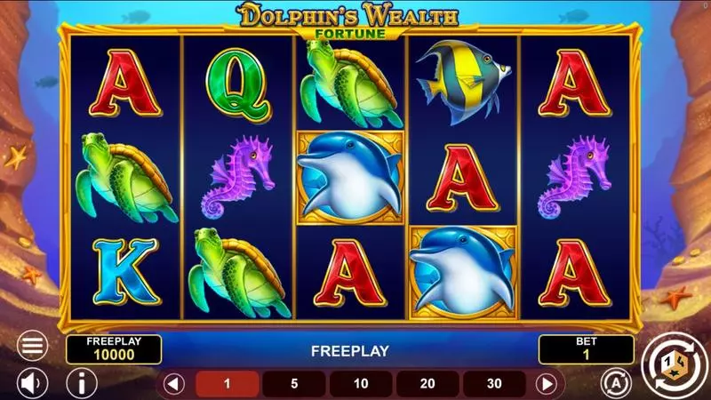 Dolphin's Wealth Fortune Slots made by 1Spin4Win - Winning Screenshot