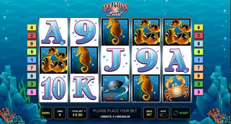 Dolphin’s Pearl Slots made by Greentube - Main Screen Reels