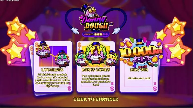Donny Dough Slots made by Hacksaw Gaming - Info and Rules