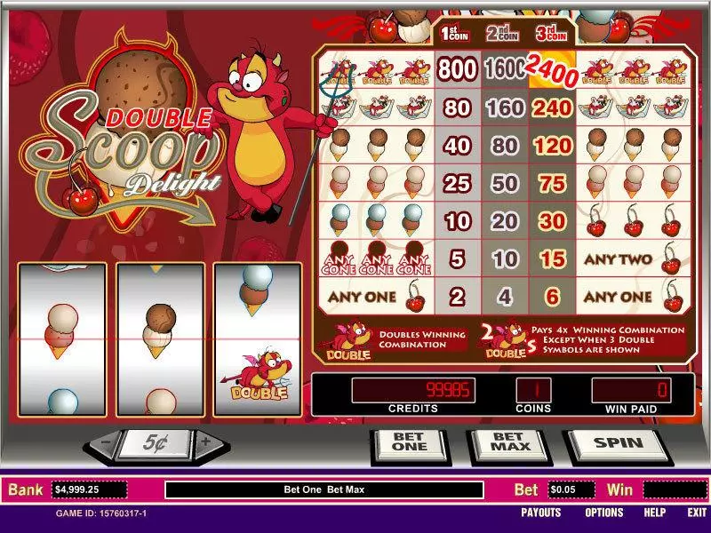 Double Scoop Delight Slots made by Parlay - Main Screen Reels