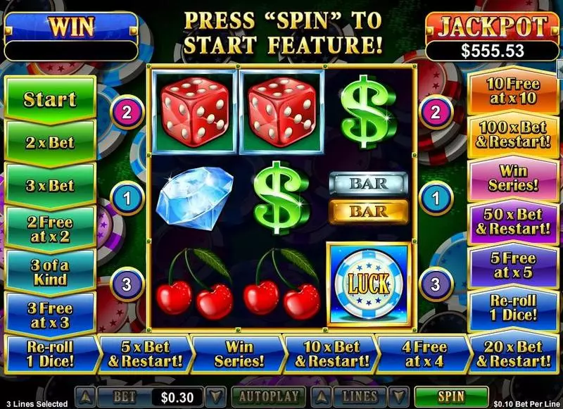 Double Ya Luck Slots made by RTG - Main Screen Reels