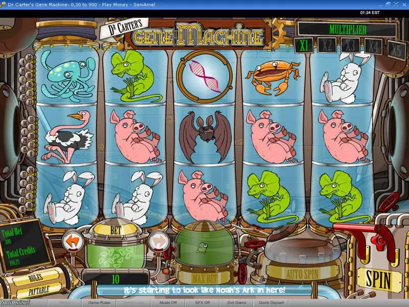 Dr Carter's Gene Machine Slots made by bwin.party - Main Screen Reels