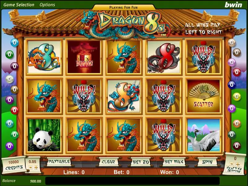 Dragon 8s Slots made by Amaya - Main Screen Reels
