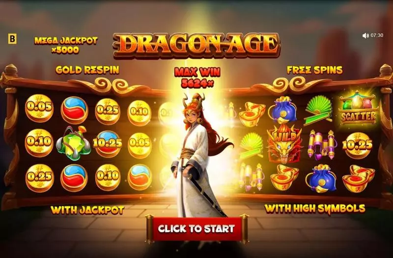 Dragon Age Hold and Win Slots made by BGaming - Introduction Screen