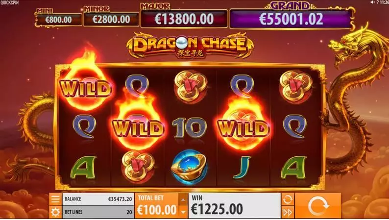 Dragon Chase Slots made by Quickspin 