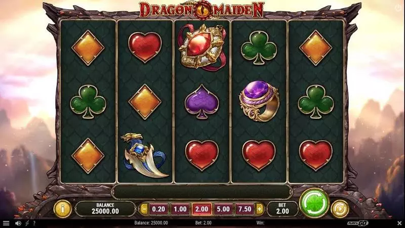 Dragon Maiden Slots made by Play'n GO - Main Screen Reels