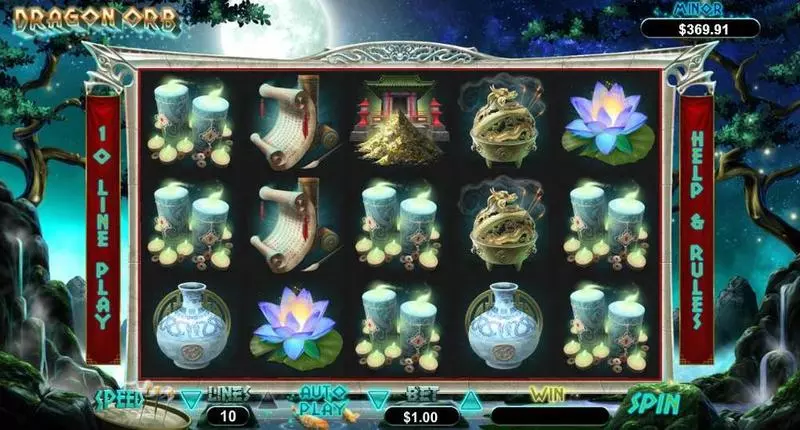 Dragon Orb Slots made by RTG - Main Screen Reels