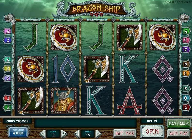 Dragon Ship Slots made by Play'n GO - Main Screen Reels