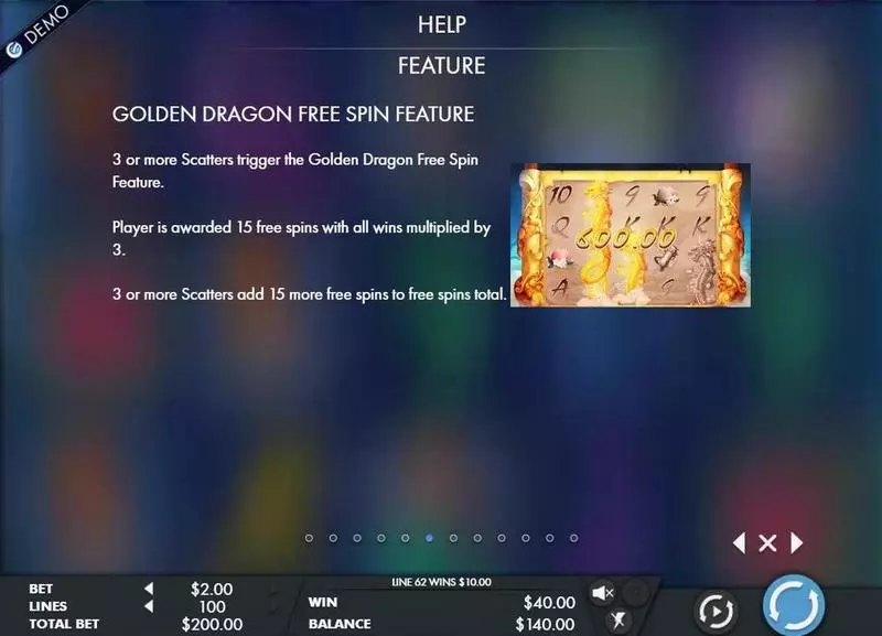 Dragons Scroll Slots made by Genesis - Info and Rules