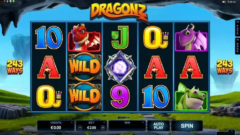 Dragonz Slots made by Microgaming - Introduction Screen