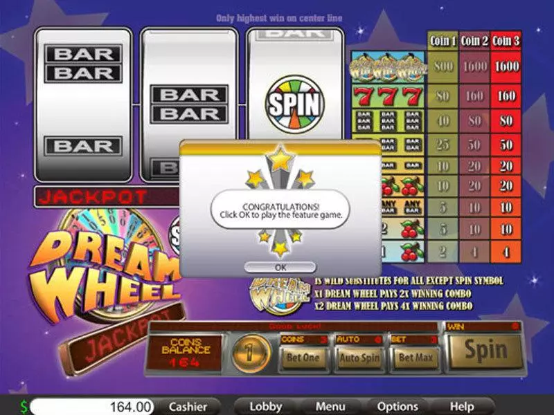 Dream Wheel Classic Slots made by Saucify - Main Screen Reels