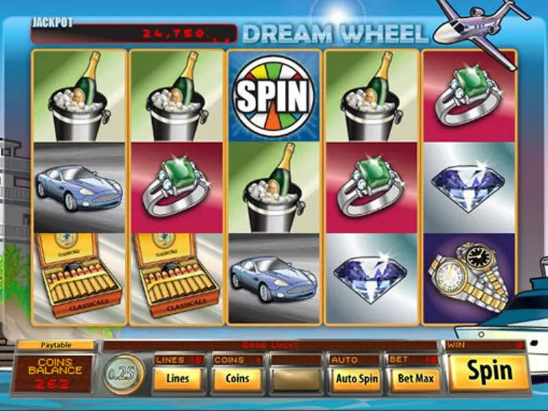 Dream Wheel Video Slots made by Saucify - Main Screen Reels