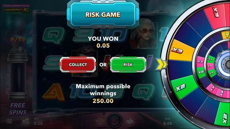 DREAMSHOCK: JACKPOT X Slots made by Mascot Gaming - Introduction Screen