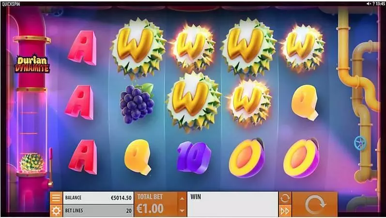Durian Dynamite Slots made by Quickspin - Main Screen Reels
