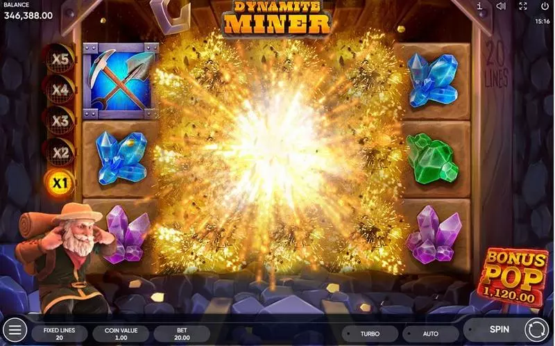 Dynamite Miner Slots made by Endorphina - Bonus 1