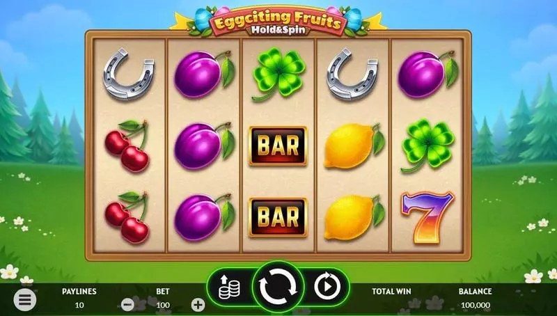 Eggciting Fruits – Hold&Spin Slots made by Apparat Gaming - Main Screen Reels