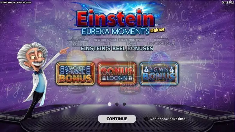 Einstein Eureka Moments Slots made by StakeLogic - Info and Rules