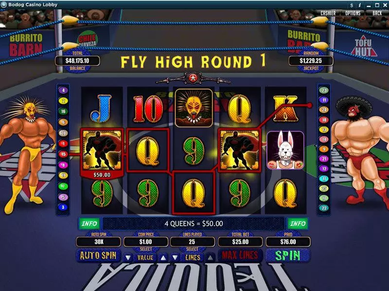 El Luchador Slots made by RTG - Bonus 3