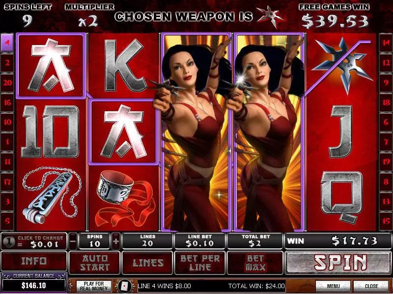 Elektra Slots made by PlayTech - Main Screen Reels