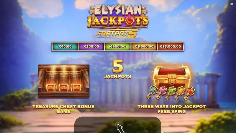 Elysian Jackpots Slots made by Yggdrasil - Info and Rules