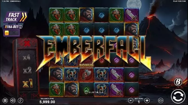 Emberfall Slots made by Slotmill - Introduction Screen