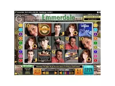 Emmerdale Slots made by iGlobal Media - Main Screen Reels