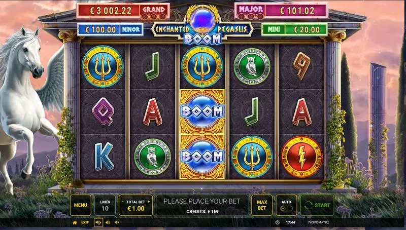 Enchanted Pegasus BOOM Slots made by Greentube - Main Screen Reels