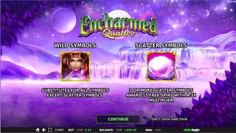 Encharmed Quattro Slots made by StakeLogic - Info and Rules