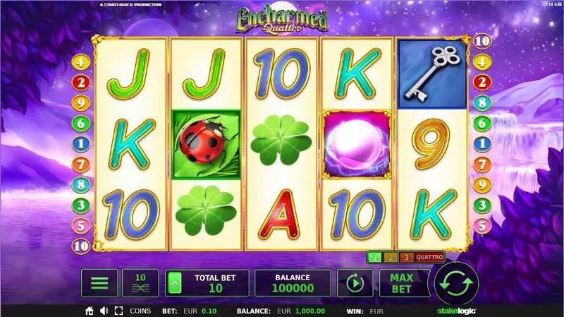Encharmed Quattro Slots made by StakeLogic - Main Screen Reels